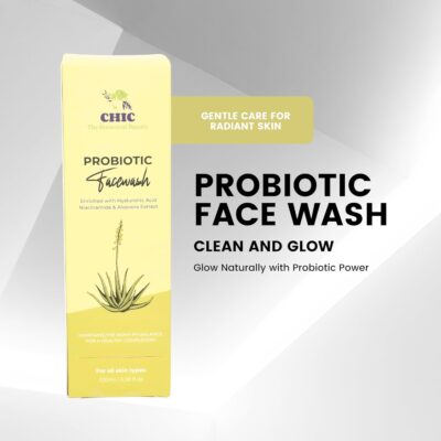 CHIC The Botanical Beauty Probiotic Face Wash Enriched with Hyaluronic Acid Niacinamide & Aloe Vera Extract For All Skin Types 100ml