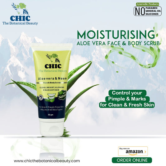 CHIC The Botanical Beauty Aloe Vera & Neem Face & Body Scrub, 50gm