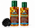 CHIC Hair Amrut Hair Oil Combo – 2 x 100 ml Herbal Hair Oil Infused with 18 Herbs + Free Scalp Massager