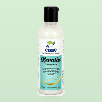 CHIC Keratin Shampoo 100ml | Frizz Control & Hair Strengthening Shampoo with Keratin paraben free | For All Hair Types