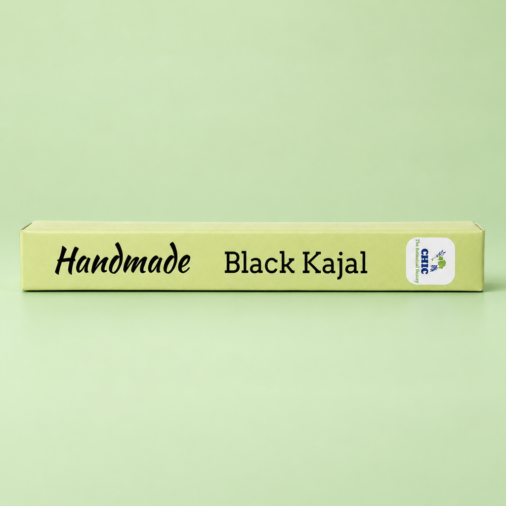 CHIC Handmade Black Kajal | Made with Pure Almond Oil | 100% Natural | FDC-Grade Ingredients