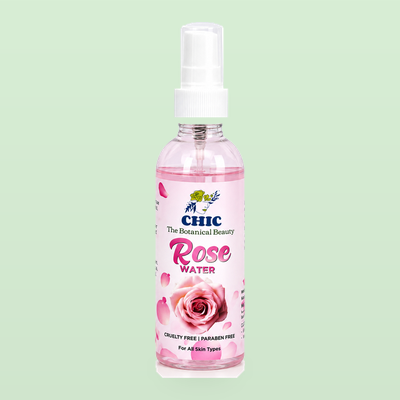 CHIC Rose Water 100ml | Refreshing Facial Toner for All Skin Types | Gentle Daily Skincare