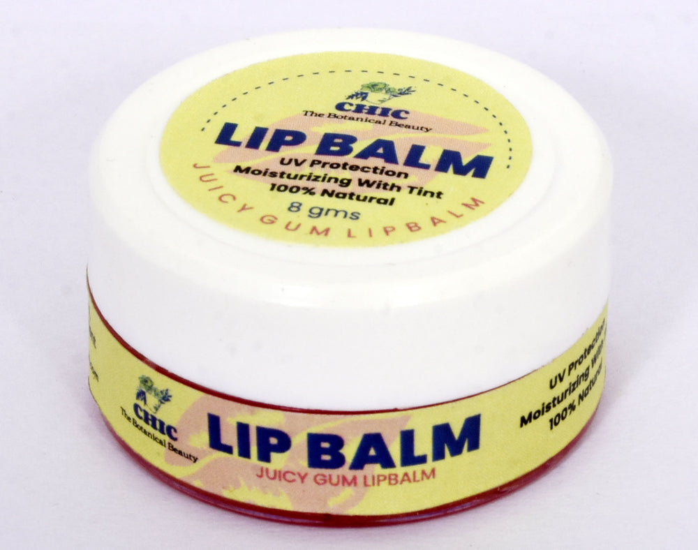 CHIC Juicy Gum Lip Balm 8g | Tinted Moisturizing Lip Balm with Vitamin E, Shea Butter & Almond Oil | UV Protection