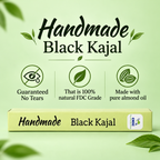 CHIC Handmade Black Kajal | Made with Pure Almond Oil | 100% Natural | FDC-Grade Ingredients
