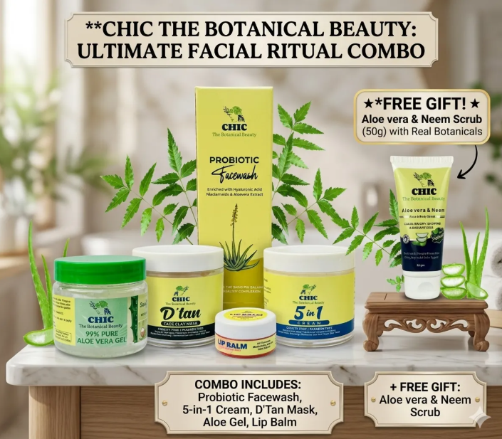 Chic Botancial Beauty Ultimate Facial Ritual Combo| Facewash D-Tan Mas