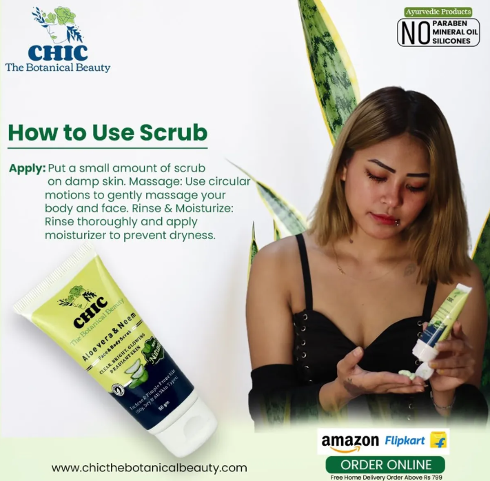 Aloe Vera And Neem Face And Body Scrub